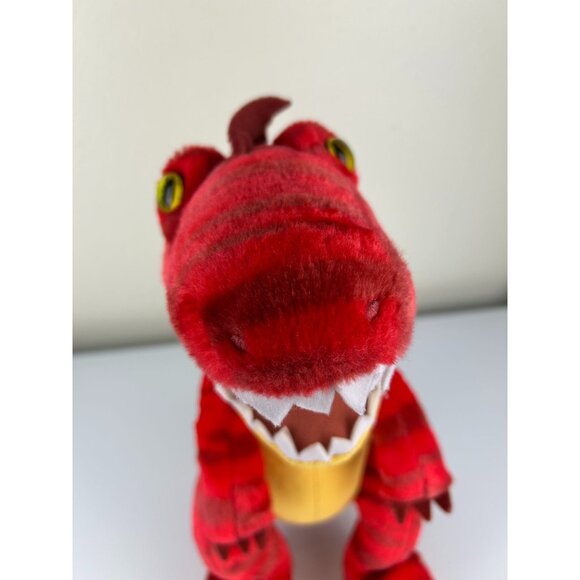Build-a-Bear Red T-Rex Plush Stuffed Animal Dinosaur Claws Teeth Soft Toy - Picture 4 of 15